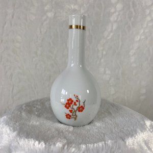 Vintage Mikasa Imperial Garden porcelain bud/flower vase Cherry Blossom